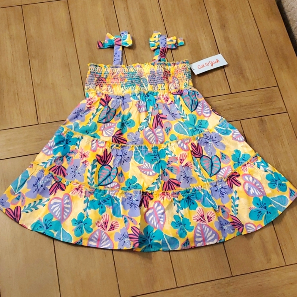 Cat and Jack - Summer Floral Dress 4T NWT